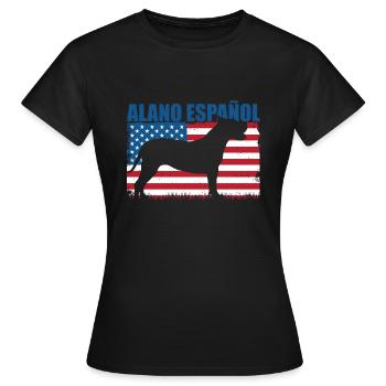 Alano Espanol - T-shirt Femme - noir - Devant - AI Model Female 172 dark (172cm)