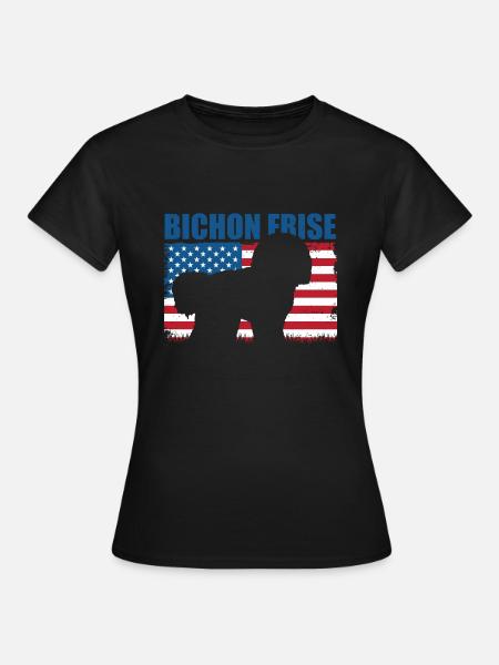 Bichon Frise - Frauen T-Shirt - Schwarz