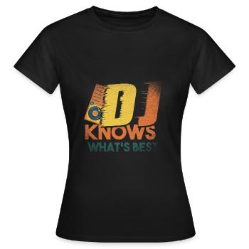 DJ - T-shirt Femme - noir - Devant - AI Model Female 172 dark (172cm)