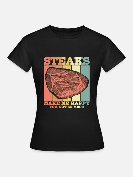 Fleisch - Frauen T-Shirt - Schwarz