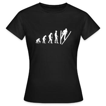 Saut à ski saut à ski t-shirt - T-shirt Femme - noir - Devant - AI Model Female 172 dark (172cm)