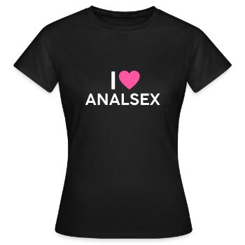 Funny sex gift anal sex anal - Women's T-Shirt - black - Front - AI Model Female 172 dark (172cm)