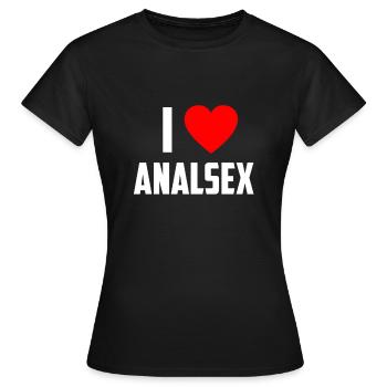 Anal Anal Drôle - T-shirt Femme - noir - Devant - AI Model Female 172 dark (172cm)