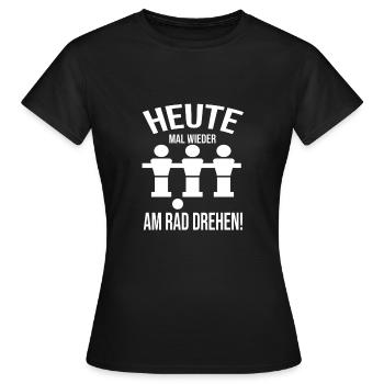 Tischfussball - Frauen T-Shirt - Schwarz - Vorne - AI Model Female 172 dark (172cm)