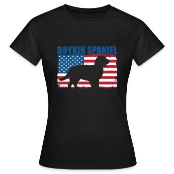 Épagneul Boykin - T-shirt Femme - noir - Devant - AI Model Female 172 dark (172cm)