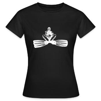 Plongeur en apesanteur Passion monde sous-marin - T-shirt Femme - noir - Devant - AI Model Female 172 dark (172cm)