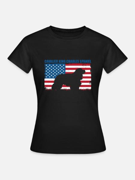 Cavalier King Charles Spaniel Geschenk - Frauen T-Shirt - Schwarz