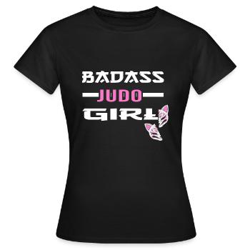 Judo Arts Martiaux-JUDO Judoka Judo Fille - T-shirt Femme - noir - Devant - AI Model Female 172 dark (172cm)