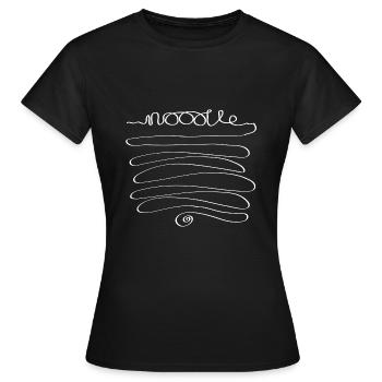 nouille - T-shirt Femme - noir - Devant - AI Model Female 172 dark (172cm)