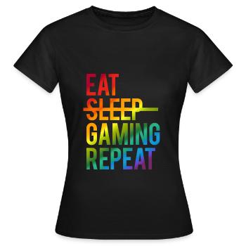 Gaming - T-shirt Femme - noir - Devant - AI Model Female 172 dark (172cm)