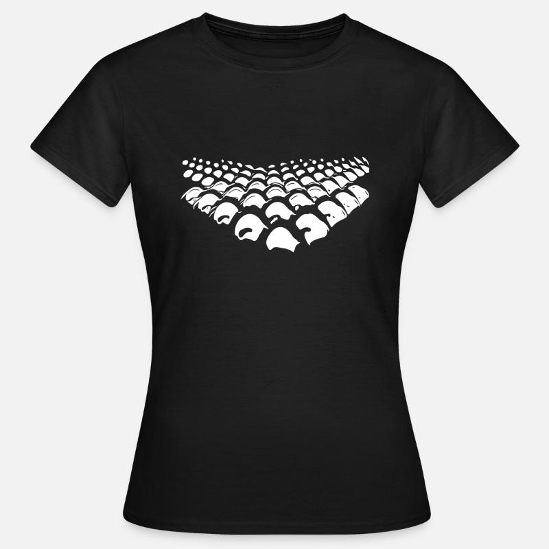 Points géométriques en forme de flèche - T-shirt Femme - noir