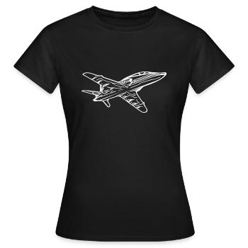 Jet Flyer Avion - T-shirt Femme - noir - Devant - AI Model Female 172 dark (172cm)