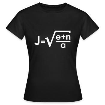 JENA - Frauen T-Shirt - Schwarz - Vorne - AI Model Female 172 dark (172cm)