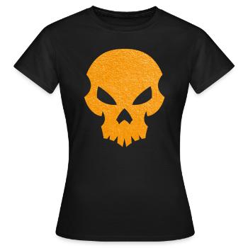 Tête de mort - T-shirt Femme - noir - Devant - AI Model Female 172 dark (172cm)