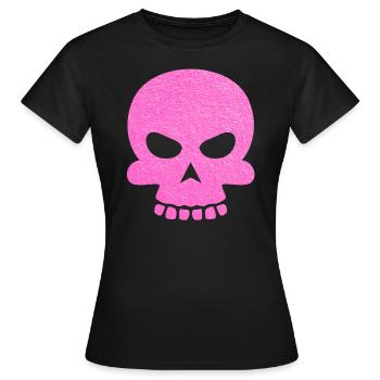 Tête de mort - T-shirt Femme - noir - Devant - AI Model Female 172 dark (172cm)