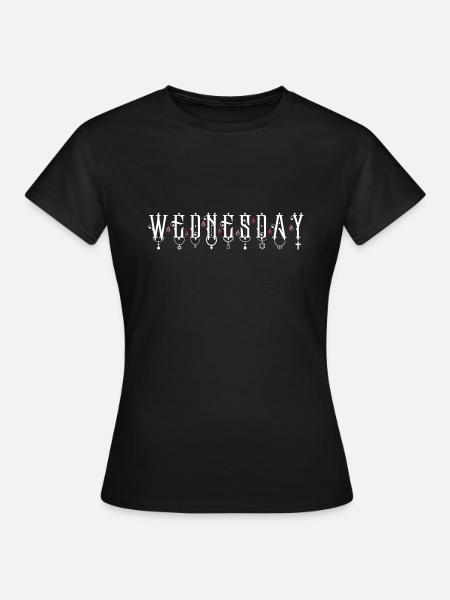 wednesday jewerly - Women's T-Shirt - black