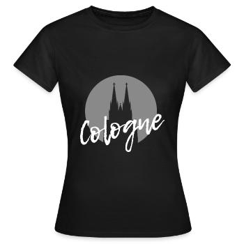 Cologne Cologne | Cathédrale de Cologne Cologne - T-shirt Femme - noir - Devant - AI Model Female 172 dark (172cm)