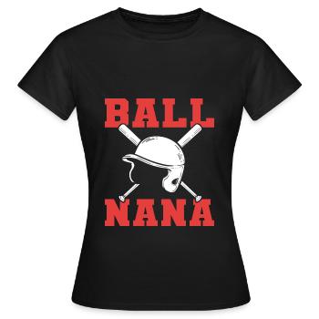 Softball Softball-Spieler - Frauen T-Shirt - Schwarz - Vorne - AI Model Female 172 dark (172cm)