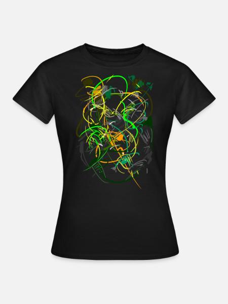 abstrakt - Frauen T-Shirt - Schwarz