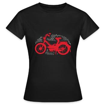 Mobylette - T-shirt Femme - noir - Devant - AI Model Female 172 dark (172cm)