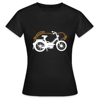 Mobylette - T-shirt Femme - noir - Devant - AI Model Female 172 dark (172cm)