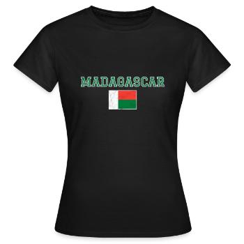 Madagaskar - Frauen T-Shirt - Schwarz - Vorne - AI Model Female 172 dark (172cm)