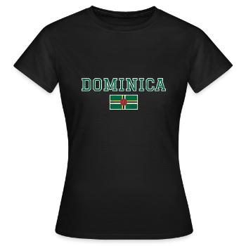 Dominique - T-shirt Femme - noir - Devant - AI Model Female 172 dark (172cm)