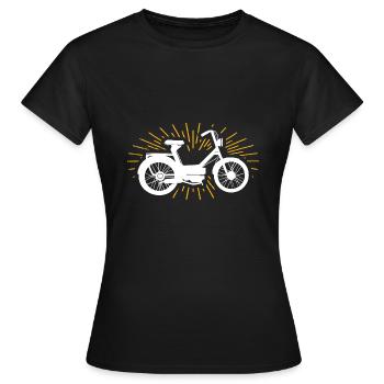 Mobylette - T-shirt Femme - noir - Devant - AI Model Female 172 dark (172cm)