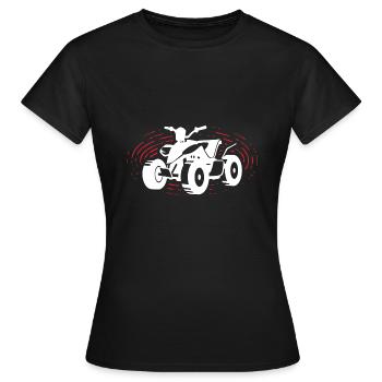 Quad - Frauen T-Shirt - Schwarz - Vorne - AI Model Female 172 dark (172cm)
