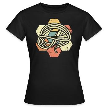 Spaghetti - Frauen T-Shirt - Schwarz - Vorne - AI Model Female 172 dark (172cm)