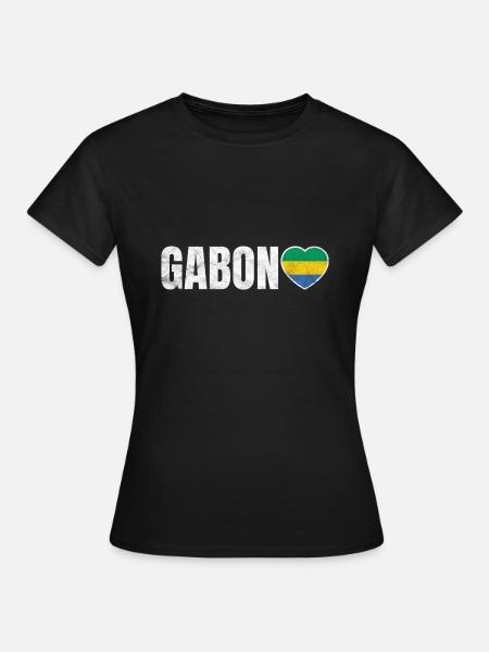 Gabun - Frauen T-Shirt - Schwarz