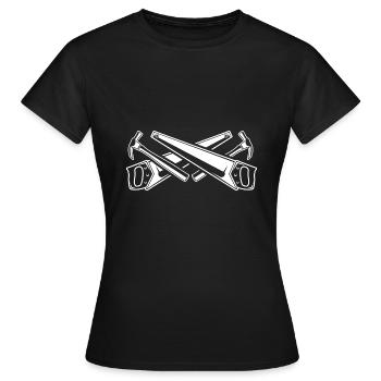 Schreiner - Frauen T-Shirt - Schwarz - Vorne - AI Model Female 172 dark (172cm)
