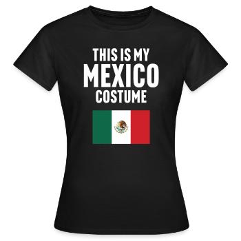 C’est mon costume mexicain - T-shirt Femme - noir - Devant - AI Model Female 172 dark (172cm)