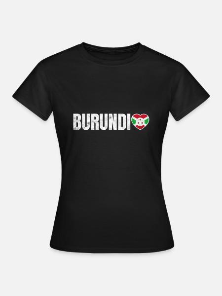 Burundi - Frauen T-Shirt - Schwarz