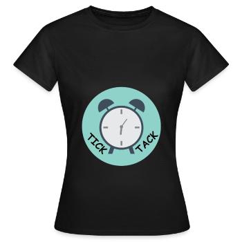 Tick Tack Accessoires - Frauen T-Shirt - Schwarz - Vorne - AI Model Female 172 dark (172cm)