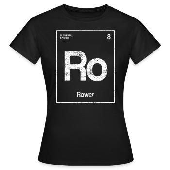 Rudern Ruderer Ruderboot - Frauen T-Shirt - Schwarz - Vorne - AI Model Female 172 dark (172cm)