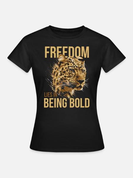 Leopard - Frauen T-Shirt - Schwarz
