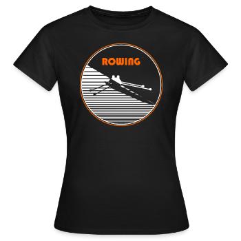 rangée - T-shirt Femme - noir - Devant - AI Model Female 172 dark (172cm)