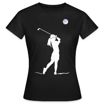 Le golf, votre sport - T-shirt Femme - noir - Devant - AI Model Female 172 dark (172cm)