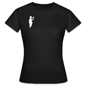 Bierbauch Logo - Frauen T-Shirt - Schwarz - Vorne - AI Model Female 172 dark (172cm)
