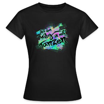 tanzen - Frauen T-Shirt - Schwarz - Vorne - AI Model Female 172 dark (172cm)