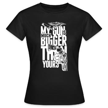 Weapon Gun Gun Gift - Women's T-Shirt - black - Front - AI Model Female 172 dark (172cm)