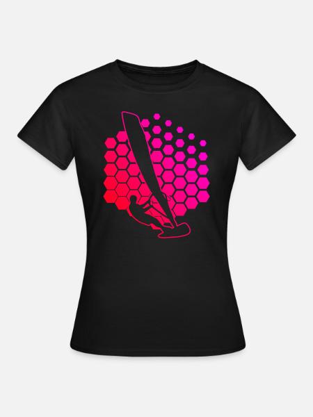 Windsurfer Surf Femmes Windsurf Hommes Surf - T-shirt Femme - noir