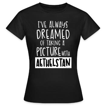 Picture with Aethelstan - T-shirt Femme - noir - Devant - AI Model Female 172 dark (172cm)
