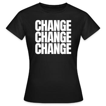 CHANGE - Women's T-Shirt - black - Front - AI Model Female 172 dark (172cm)