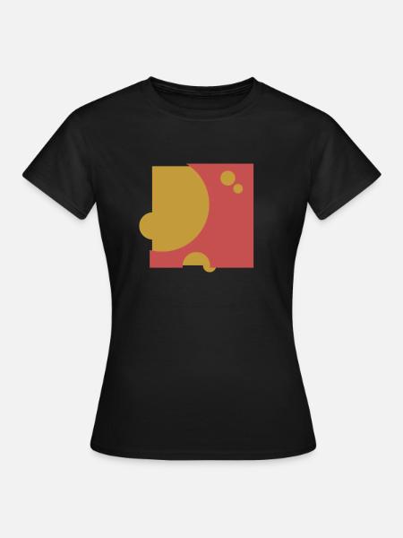 modern fire cheese 01 - Frauen T-Shirt - Schwarz