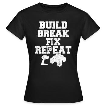 RC remotely controlled - Women's T-Shirt - black - Front - AI Model Female 172 dark (172cm)