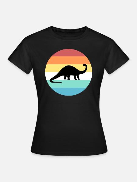 brontosaurus - Women's T-Shirt - black