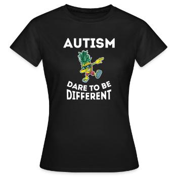 Autisme Asperger Acceptation monde Autisme jour - T-shirt Femme - noir - Devant - AI Model Female 172 dark (172cm)