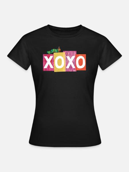 Die Kleine Raupe Nimmersatt XOXO - Frauen T-Shirt - Schwarz